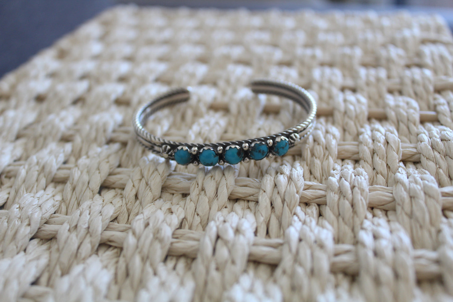 5 Stone Turquoise Cuff