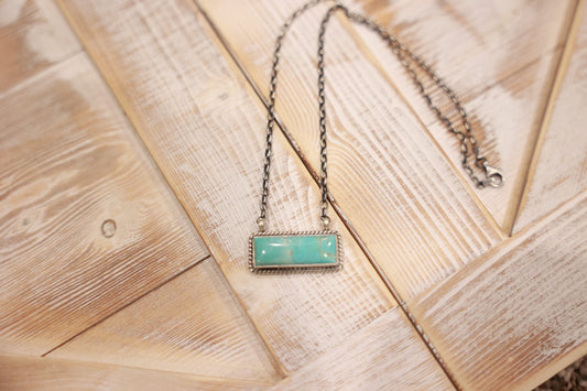 Turquoise Bar Necklace