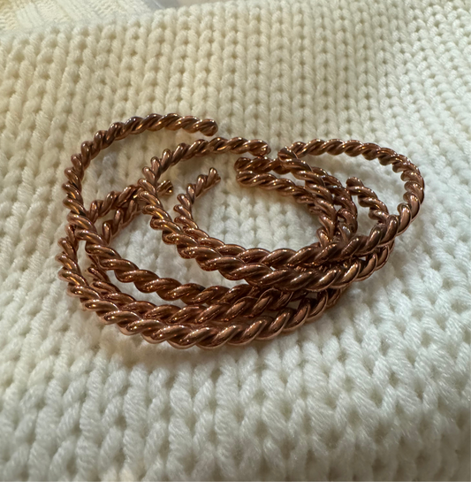 Copper Twist Cuff