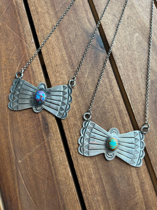 Butterfly Single Stone Necklace