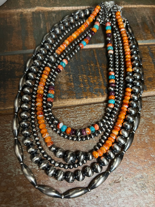 PREORDER Torpedo Navajo Pearl Necklace